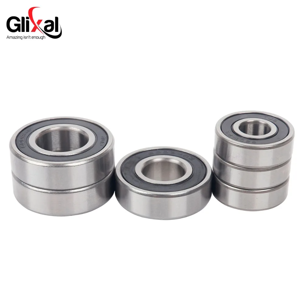 Glixal GY6 49cc 50cc Transmission Gearbox Bearing Set for Chinese 4-Stroke 139QMB 139QMA Scooter Moped ATV Go-Kart