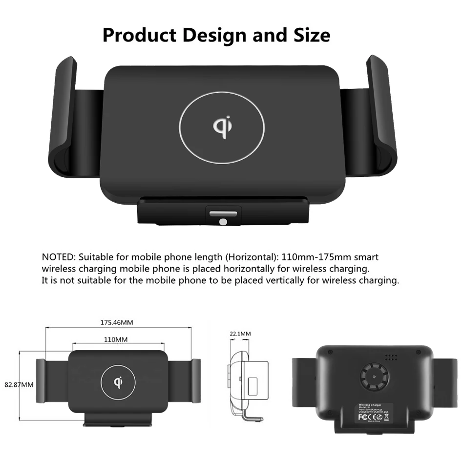 Imagem -05 - Carregador sem Fio de Carro de Fixação Automática para Samsung Galaxy z Fold Fold S22 Ultra S20 S21 S10 Plus Note 20 10 Iphone 12 11 13 Pro Max Xiaomi Huawei Suporte de Telefone de Montagem de Ventilação de ar