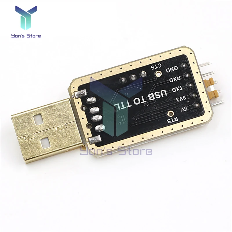 Mini CH340 RS232 Module Chuyển Đổi USB To TTL Cổng Nối Tiếp 3.3V/5V Có Đèn Báo Nguồn Cho Bộ-Hộp/Router Nâng Cấp Firmware
