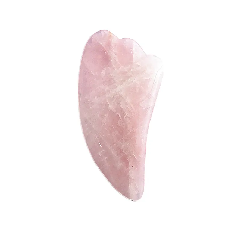 

Rose Quartz Guasha Stone Board Natural Gua Sha Scraper Massager Tools For Face Healing Stones For Gifts