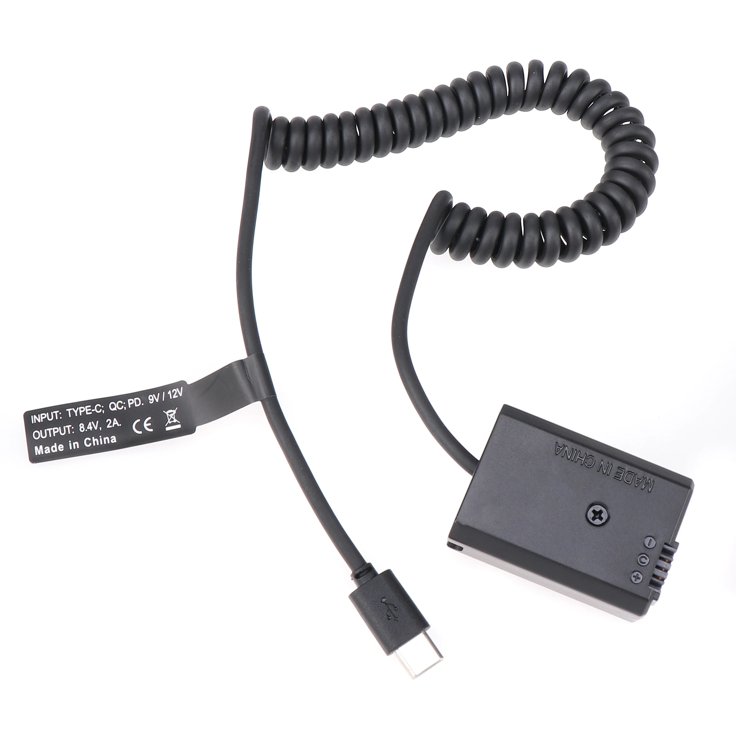 FOTGA NP-FW50 Decoded Dummy Battery Power Adapter +Type C Cable for Sony ZV-E10 A7 A7R A7S A7M A7II A7S2 A7M2 A7R2 A6500 A6400