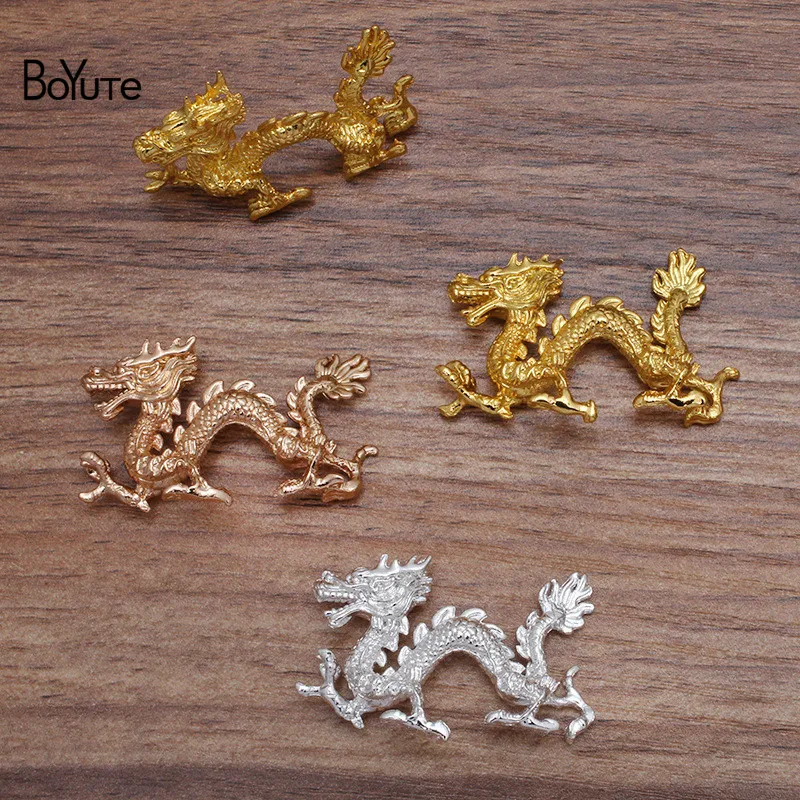 BoYuTe (10 Pieces/Lot) 30*45MM Metal Alloy Dragon Materials Factory Direct DIY Hand Made Jewelry Accessories