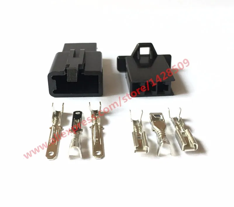 1 Set 3 Pin Female And Male Auto Wire Harness Connector 6040-3111