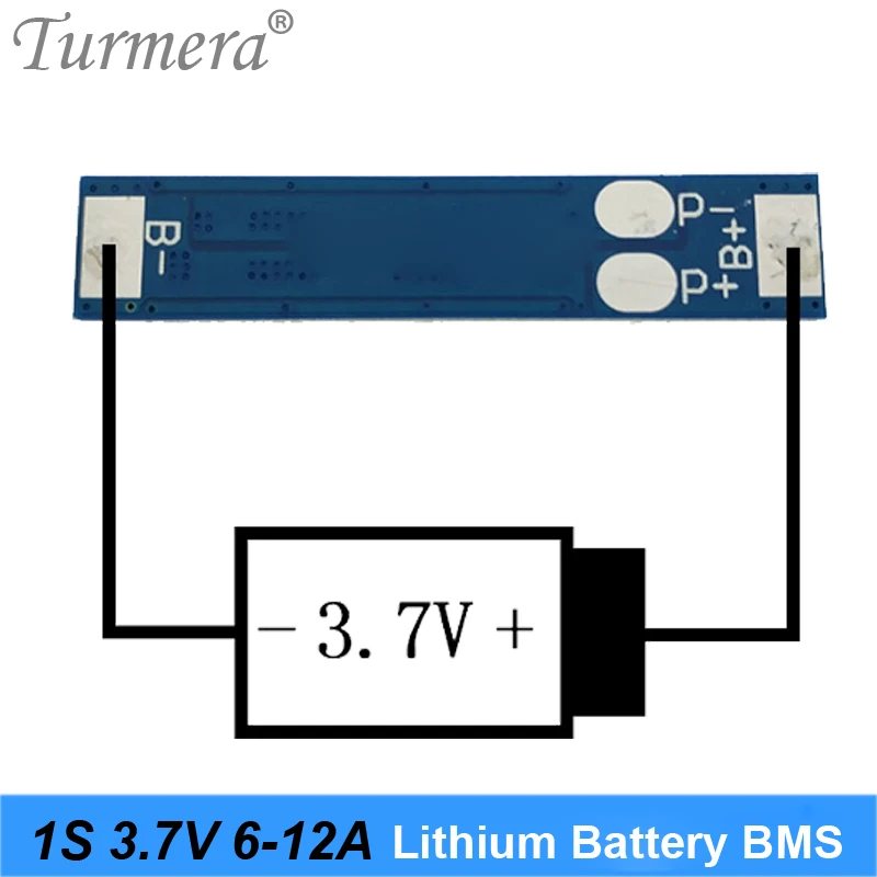 Placa BMS de batería de litio 1S, 3,7 V, 4,2 V, 6A, 10A, 12A, para 18650, destornillador, cargador, Placa de protección, circuito de protección de celda