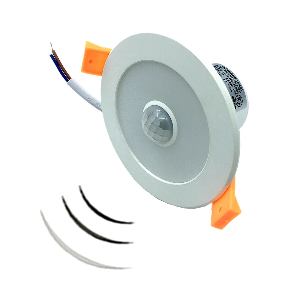 5W 7W 9W PIR 모션 센서 LED 통 Recessed 천장 스팟 램프 입구 복도 계단 산책로 차고 스마트 홈 라이트 220V