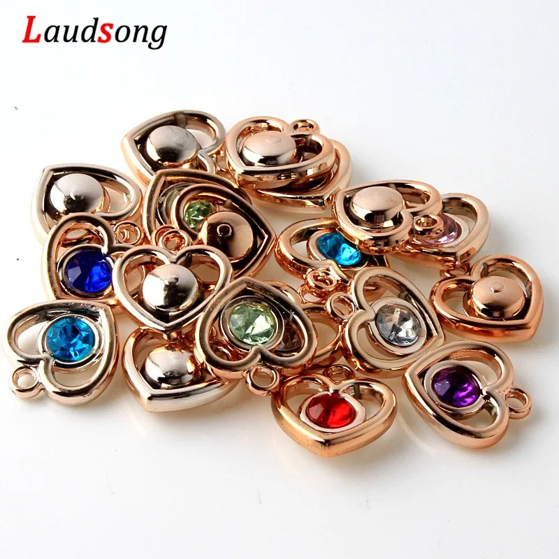 50 Stück Wassertropfen Inlay Acryl Bohrer CCB Herz Charms Kunststoff Anhänger für Schmuckherstellung DIY Charm Armband Halskette – Detail 8