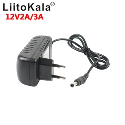 Liitokala dc 12v 2A 3A電源アダプタ5.5*2.1ミリメートルメスコネクタac 110v 220v照明変圧器ledストリップcctvルータ