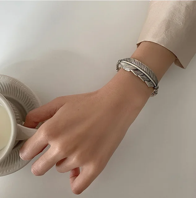 Vintage feather bracelet outlet