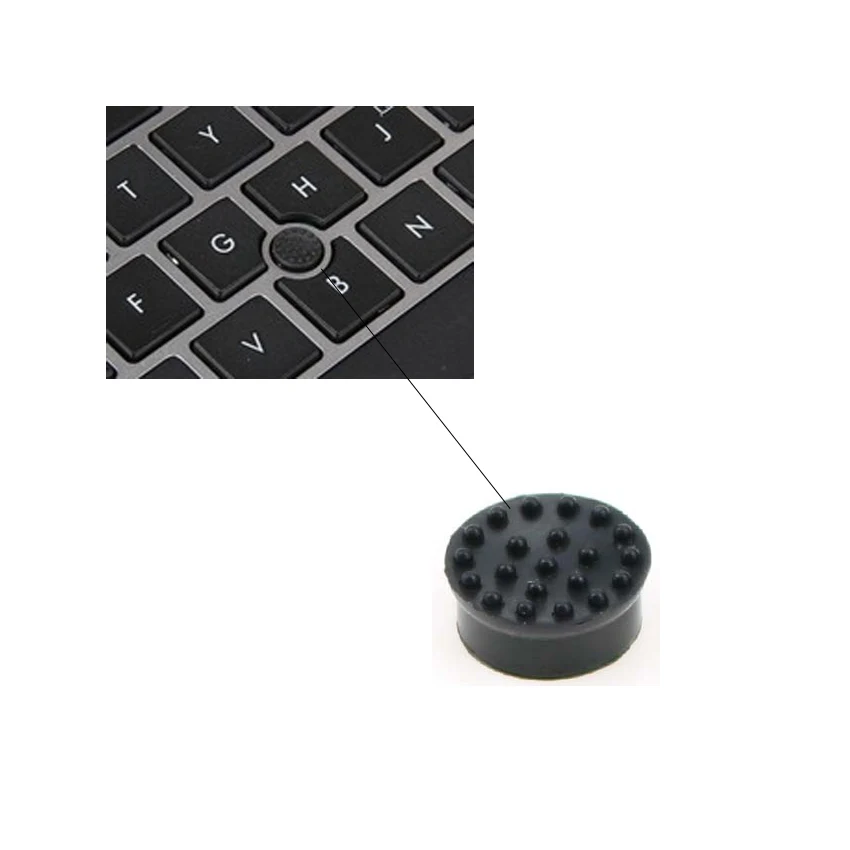 YuXi 2pcs Black Mouse Pointer Caps TrackPoint Red Cap For HP Laptop Keyboard Trackpoint Little Dot Cap