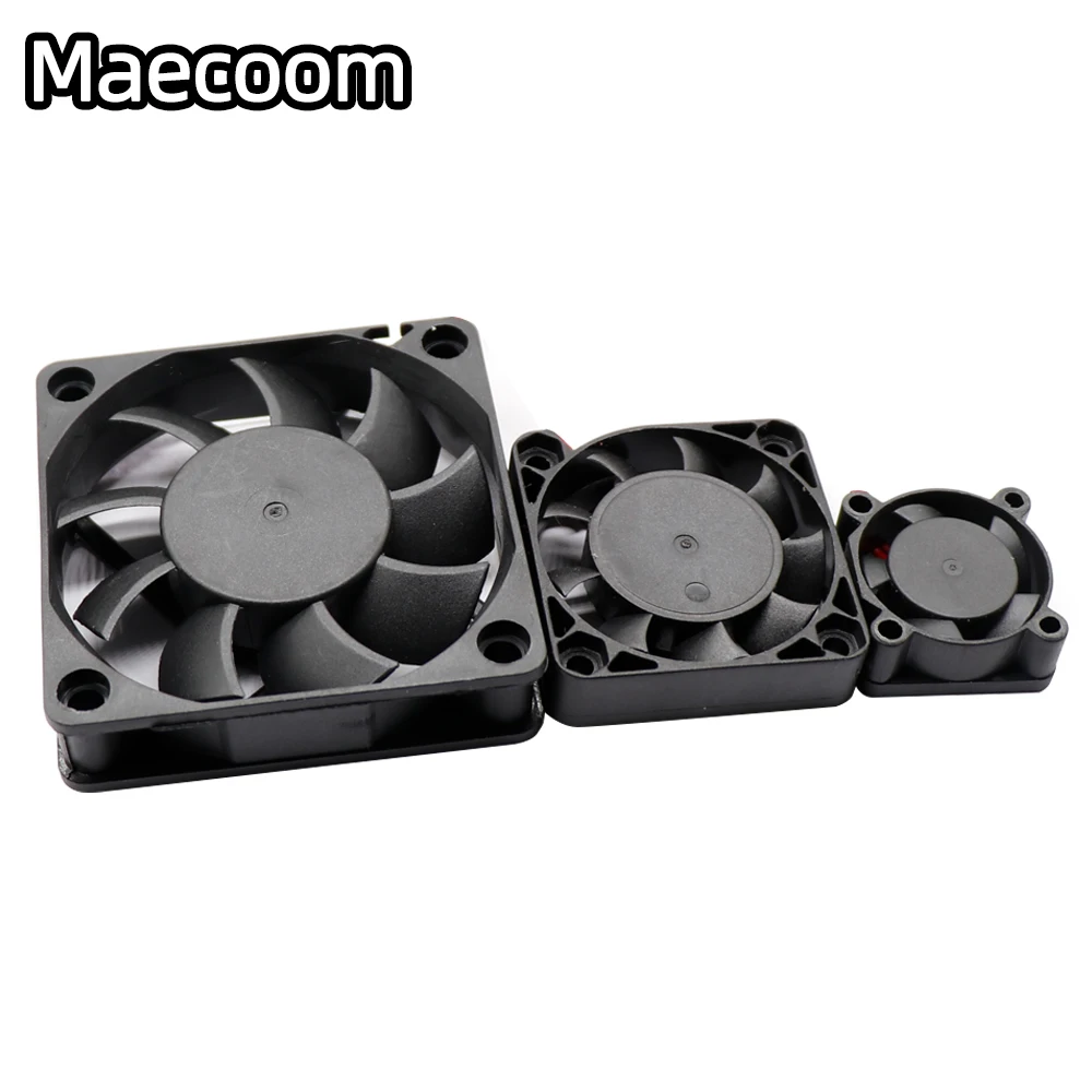 5015/4010/4020 12v e 24v ventilador turbo de refrigeração sem escova peças de impressora 3d 2pin para extrusora dc cooler ventilador parte ventiladores de plástico preto