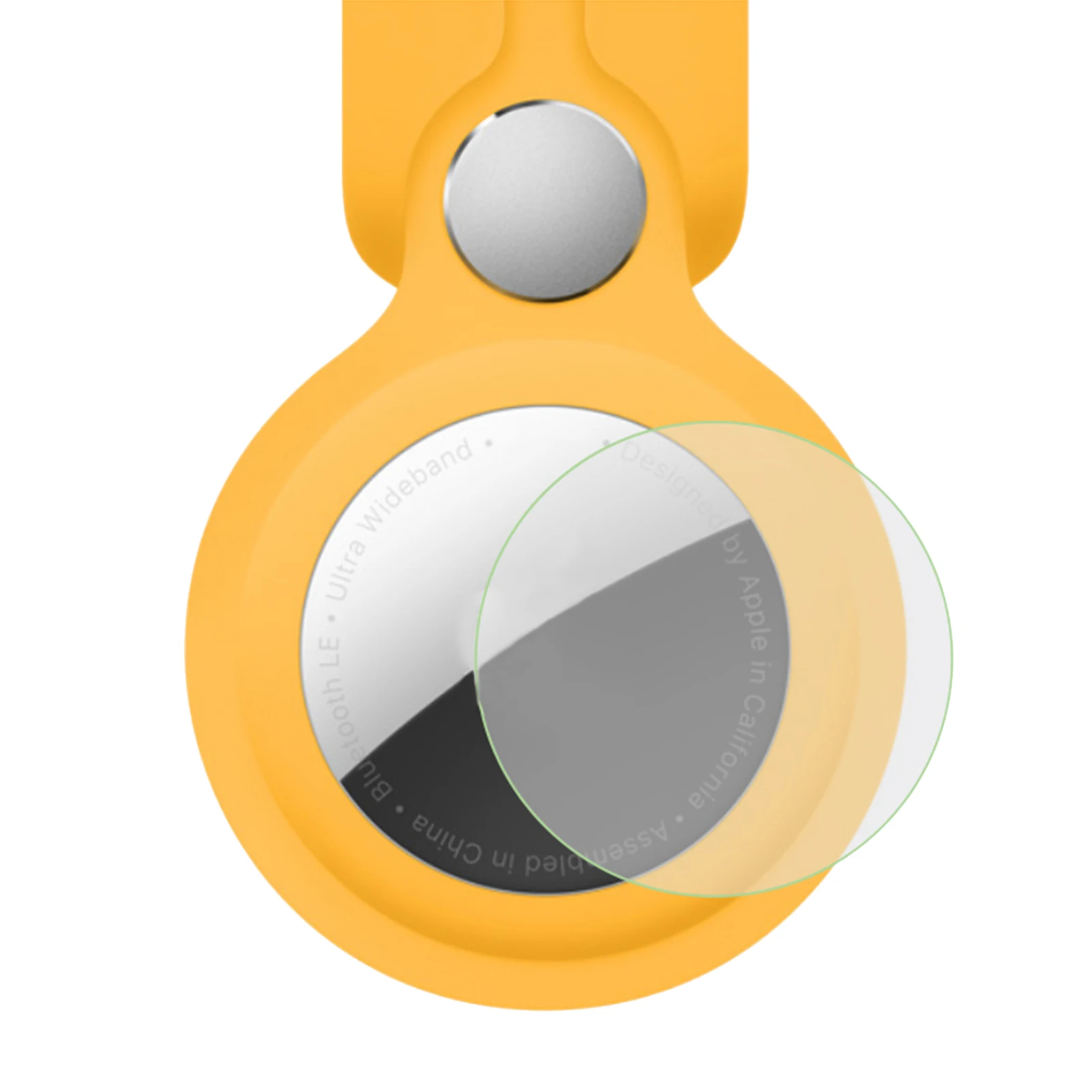 5Pcs HD ฟิล์ม TPU สำหรับ AirTag Key Finder ป้องกันภาพยนตร์สำหรับ Airtags หน้าจอสัมผัสกาว HD Ultra-Clear รอบ TPU Cover