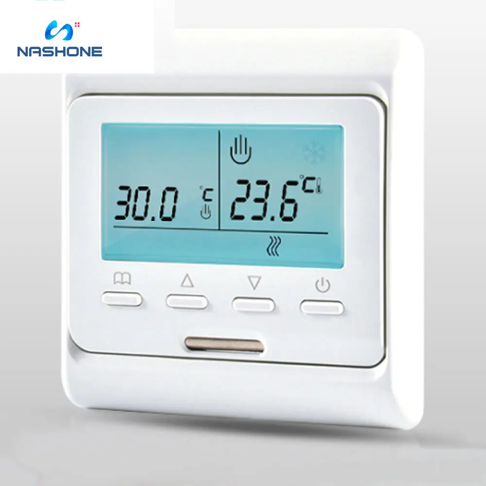 Nirvone-termostato de aquecimento 220 v com sensor, controlador de temperatura para sala, piso quente, para caldeira a gás, termorregulador