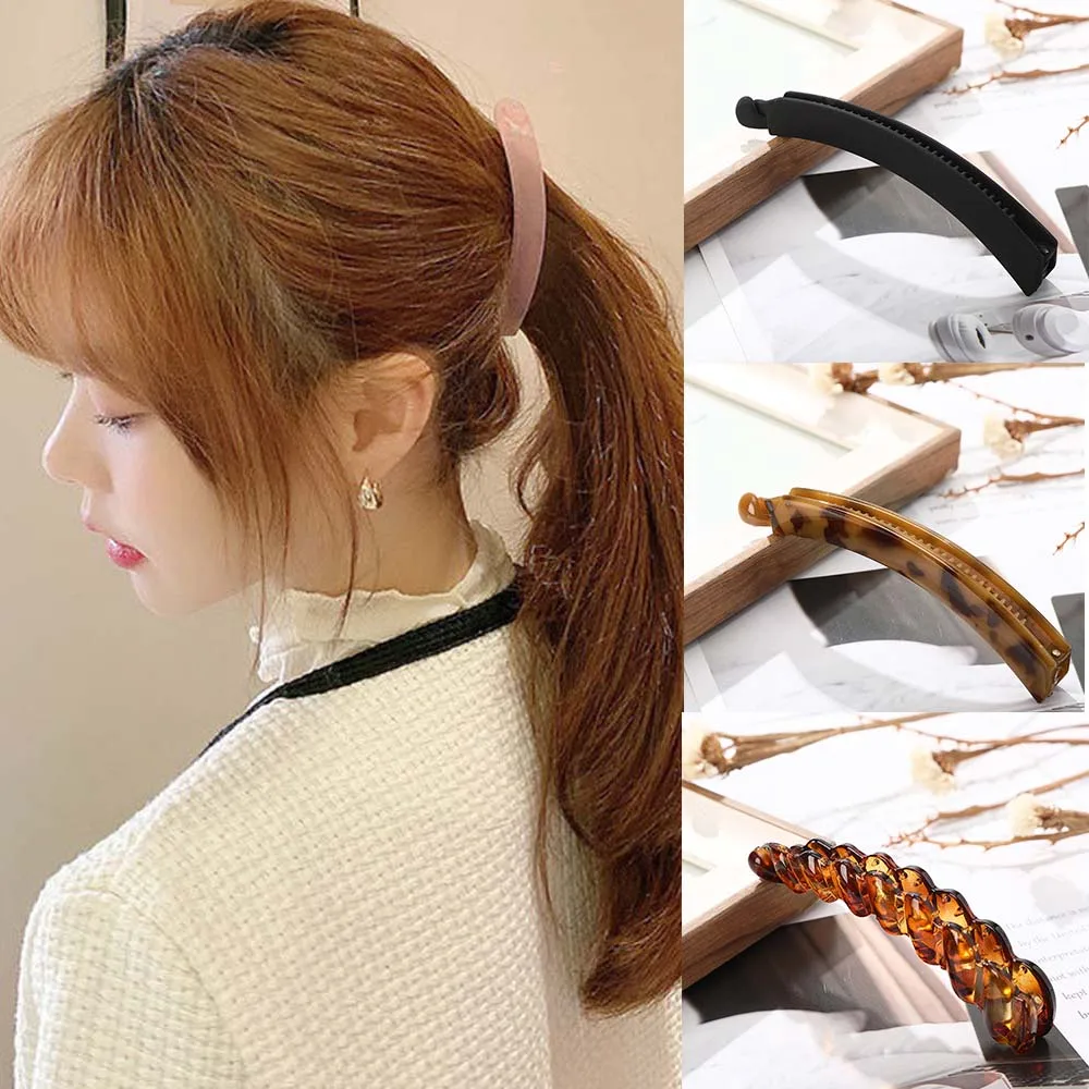 

Haimeikang New Cute Banana Shape Hair Claws Clip Women Girls Sweet Barrettes Ponytail Holder Hairpins Fashion Hair Accessories