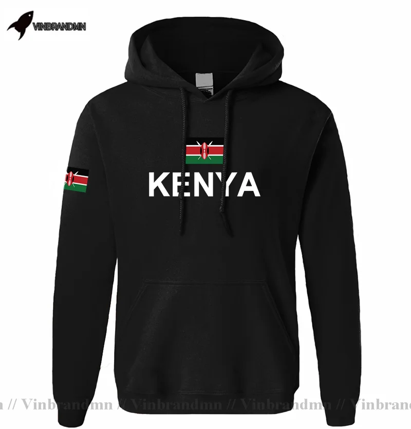 Republic of Kenya Kenyan hoodies men sweatshirt sweat new hip hop streetwear tracksuit nation footballer sporting country KEN