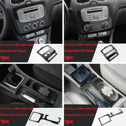 Car-Styling Accessories Air vent Gear Water Cup Holder AC Panel Interior Decorative Cover Case For Ford Focus 2 mk2 2009-2015