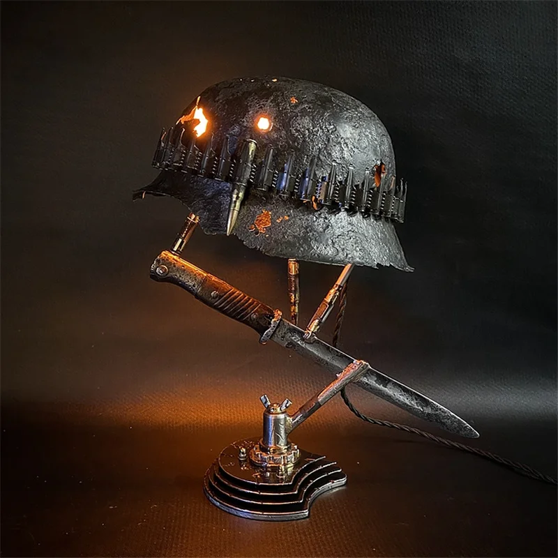 War Relic Lamps for Home Decor, Desktop Remembering That History Table Decoration, Lighting Lamps Ornament, USB Charging