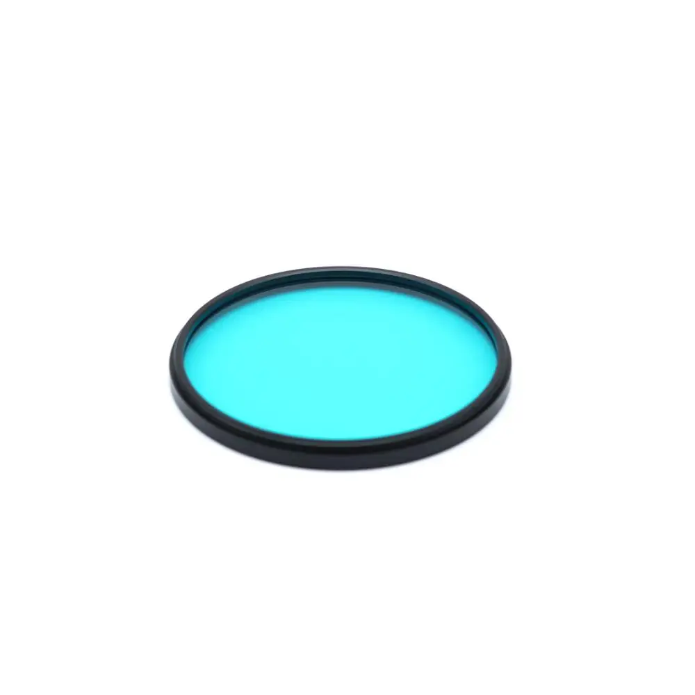 QB19 round type diameter 52mm with metal frame blue filter glass