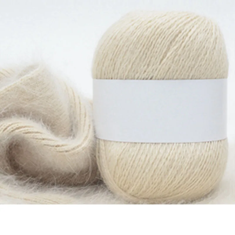 50G Mink Fur Yarn Hand Knitting Yarn Long Plush Thread For Weaving Sweater Scarf Hat Fancy Wool Yarn For Woman Needlework