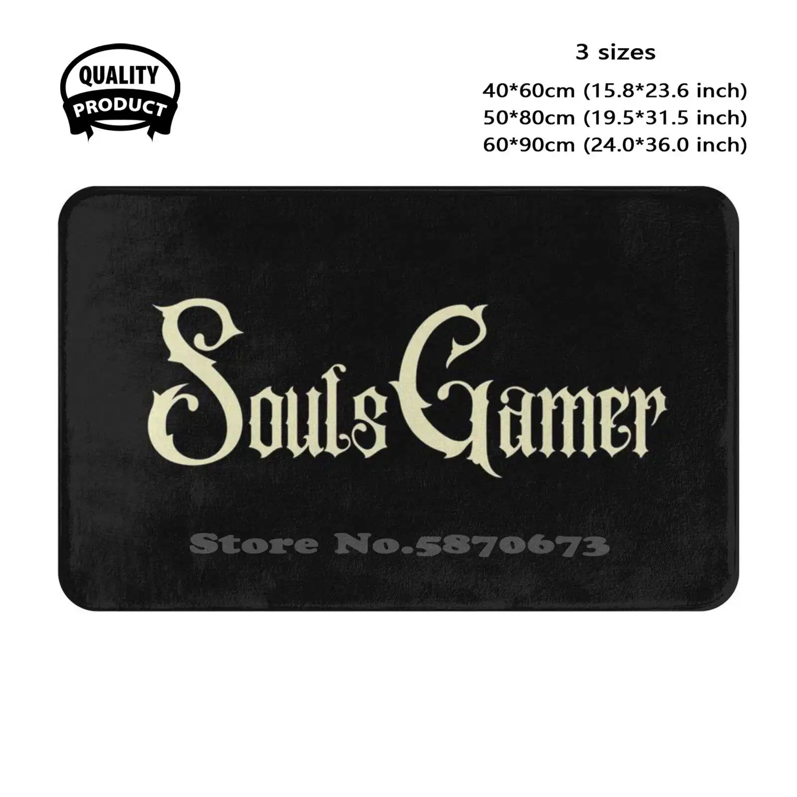 Souls Gamer Soft Cushion Home Carpet Door Mat Car Rug Dark Souls From Software Video Games Videogames Gamer Gaming