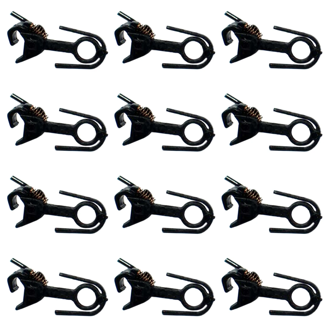 12/24/36Pcs 1:87 Universal Modified Hook Coupling for HO Scale Model Train Model Building Kits- Black