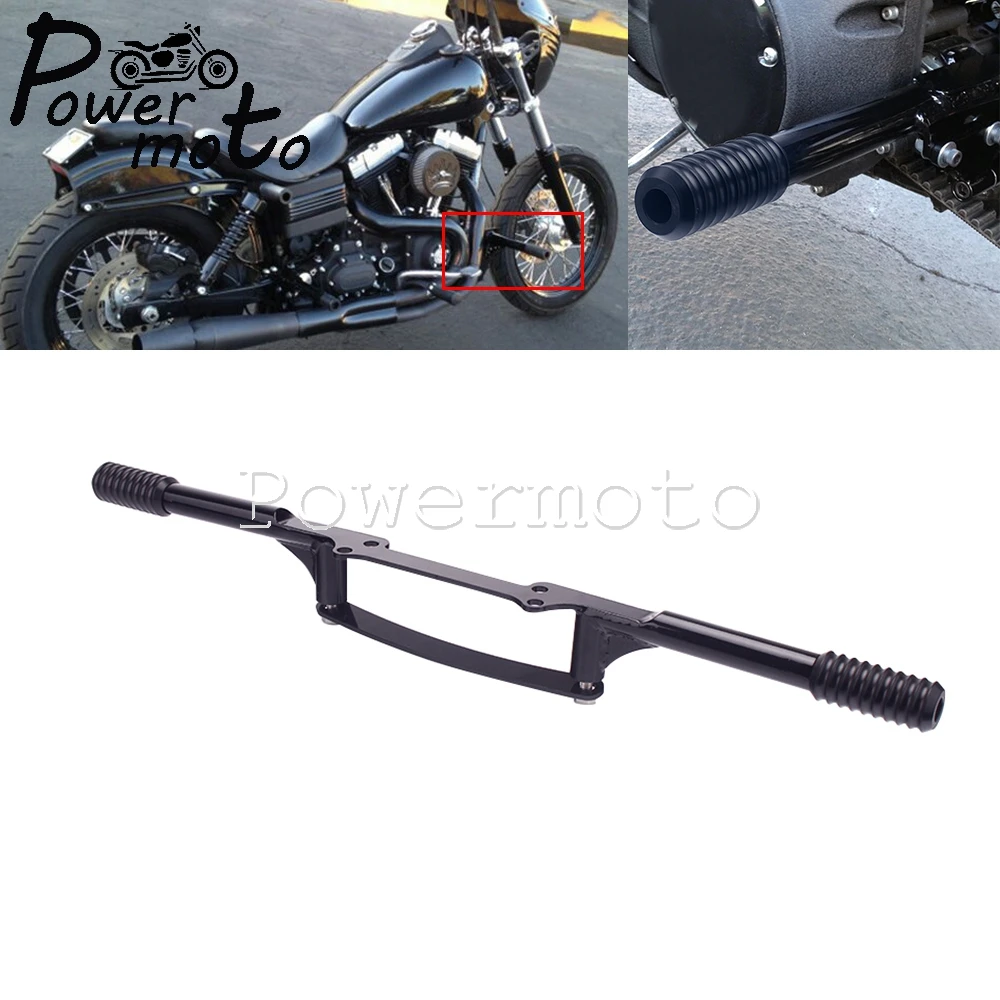 

For Harley Dyna Fat Bob Street Bob Low Rider Wide Glide 2006 - Up Highway Passenger Peg Crash Bar Engine Guard Bumper Protector