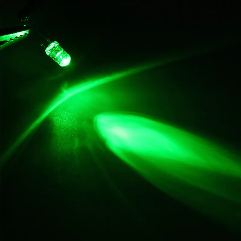 50Pcs/lot 5mm Light Diode DIY Kit White Yellow Red Blue Green Transparent Round LED Light Emitting Diodes Lamp Bulbs