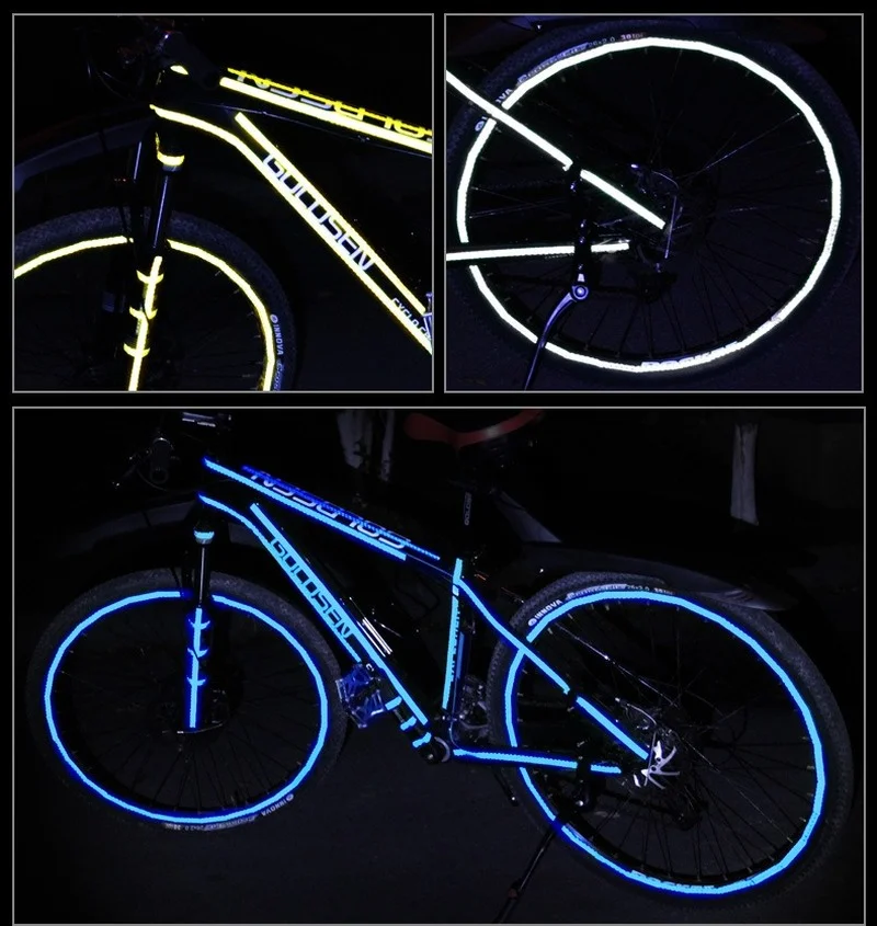 Lichaamsmodificatie Decoratieve stickers Reflecterende stickers Fiets Motor Voertuig Contour Botsing Waarschuwingsstickers