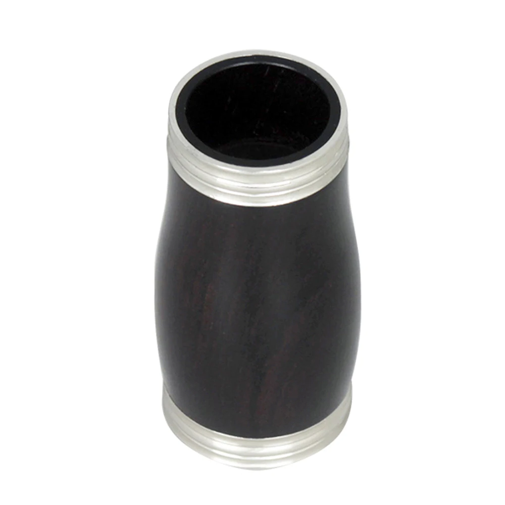 Clarinet Tuning Tube Ebony Two Section Tube Clarinet Barrel Treble Pitch Pipe With Silver Rim Woodwind Instrument Accessories