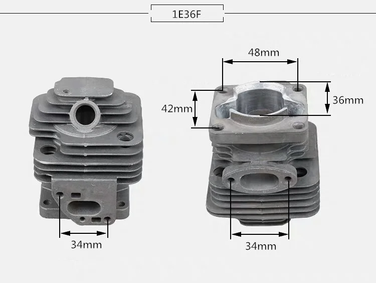 Комплект поршневых цилиндров 36 мм, для кустореза двигателя MITSUBISHI TL33 1E36F-2GN mcculough B33B 33CC, триммер для травы Запасные части
