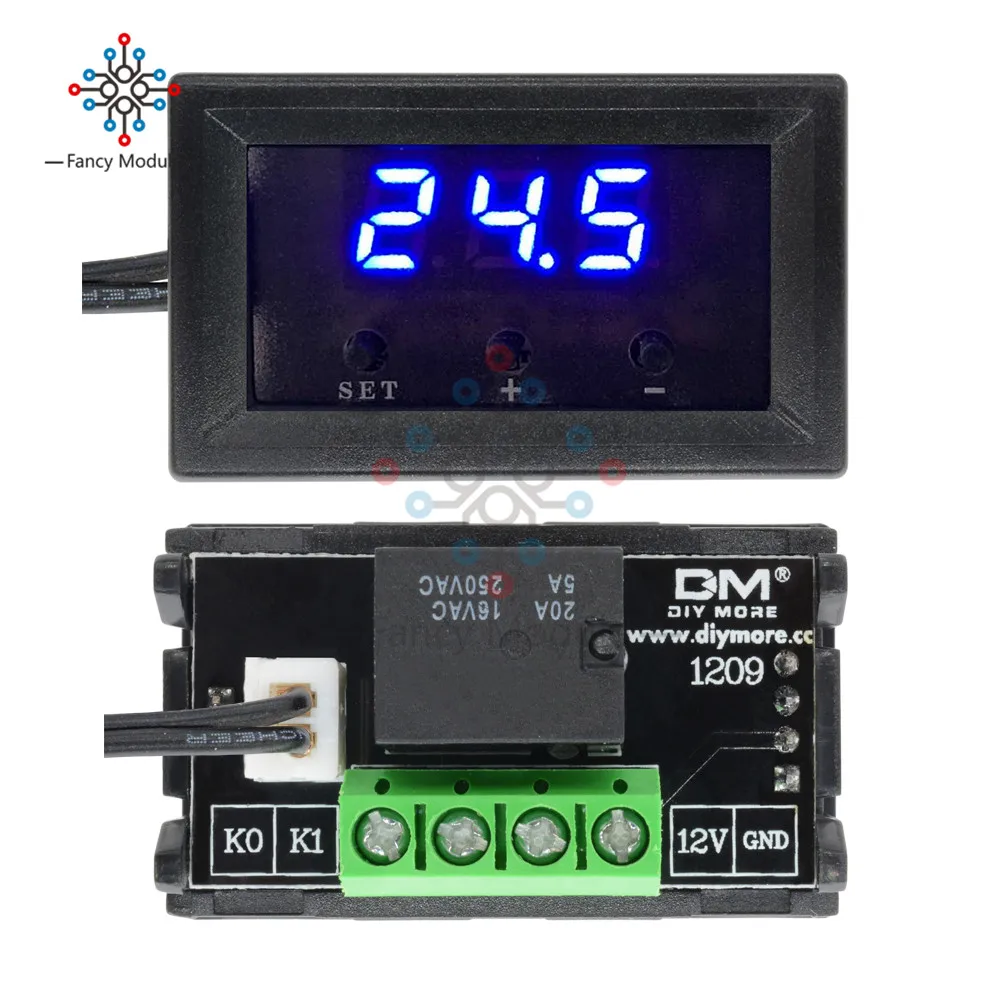 W1209 W1209WK Digital Thermostat Temperature Controller DC 12V Regulator Thermoregulator Thermometer Cool Heat Control Switch