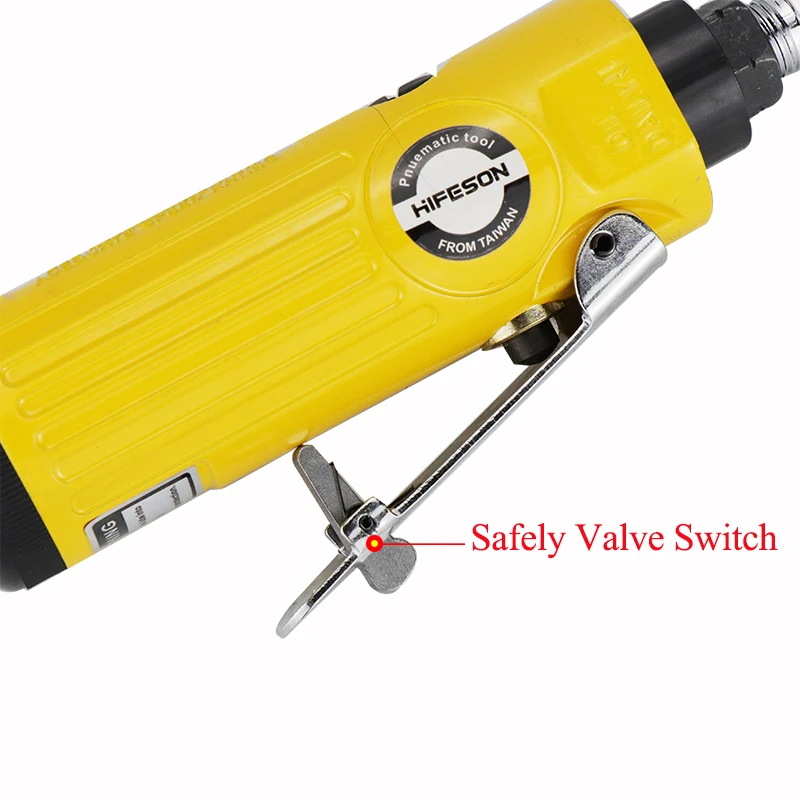 HIFESON 1/4 Zoll pneumatischer Stabschleifer, Luft-Stabschleifer, Schleifmühle, Gravurwerkzeug, Poliermaschine für pneumatische Werkzeuge – Detail 16