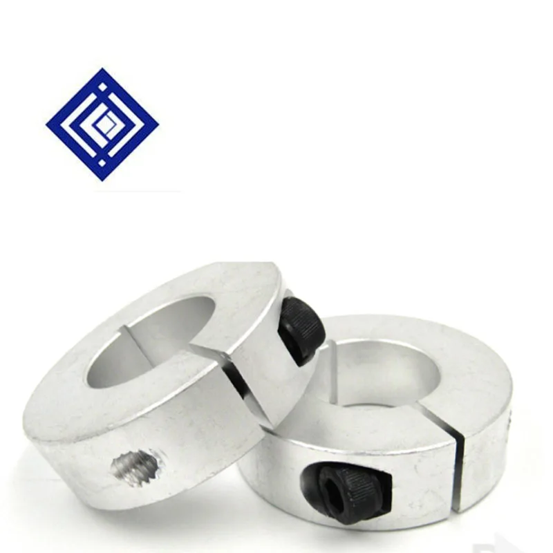 คงที่COLLARตำแหน่งแหวนSTOP COLLARสำหรับยึดแหวนSCHอลูมิเนียมเส้นผ่าศูนย์กลางภายใน 6/8/12/14/16 มม.2 ชิ้น/ล็อต