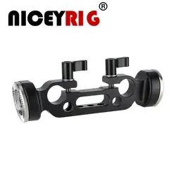 NICEYRIG 15mm Rod Clamp with Standard ARRI Rosette M6 for Cheese Handle Camera Cage Shoulder Rig 1/4 3/8 inch Screw Camera Clamp