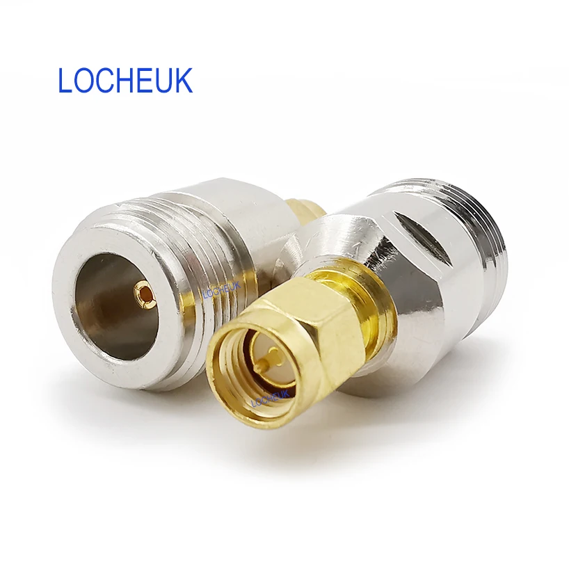 

2Pcs SMA Male To N Female Straight RF Coaxial Adapter SMA Plug To N Type Jack Test Convertor Connector For Antenna Router 50 Ohm