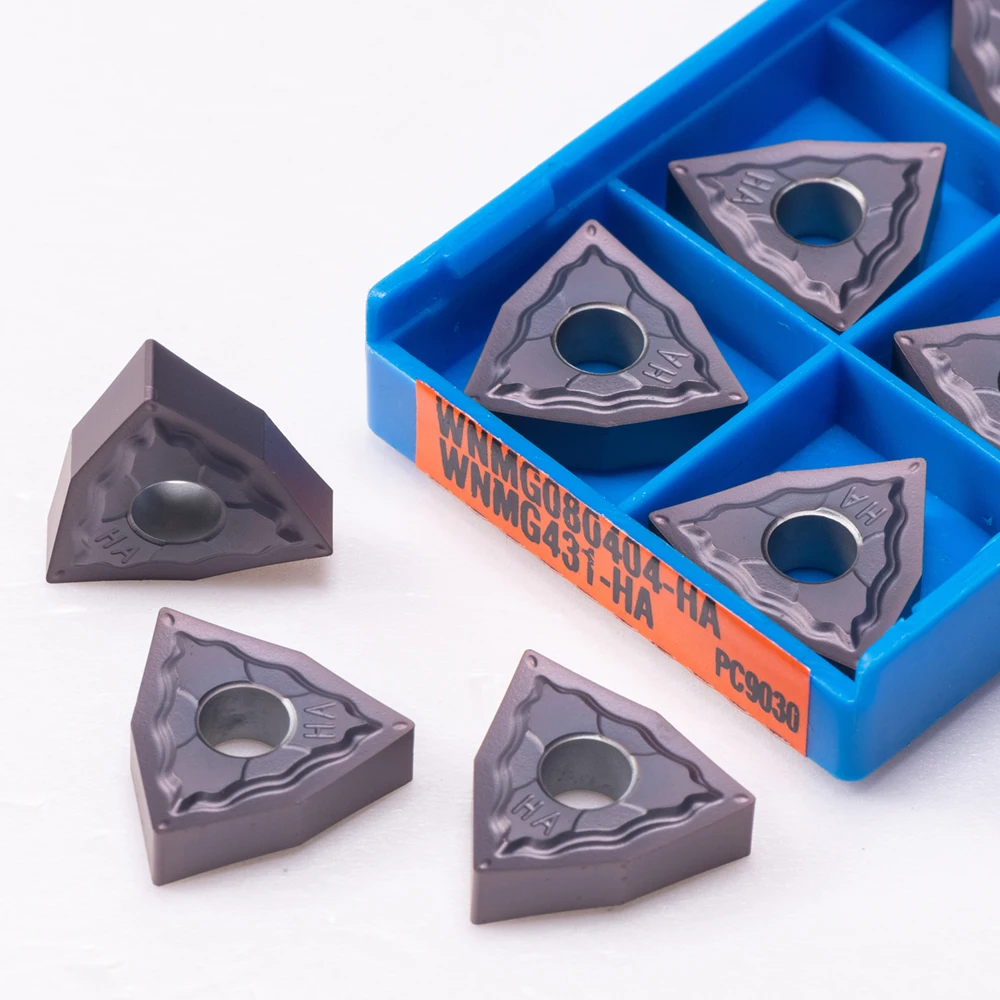 WNMG080404 WNMG080408 HA PC9030 Carbide Blade CNC Machine Insert WNMG 080404 080408 Aluminum Milling Cutter Turning Tool 10PCS