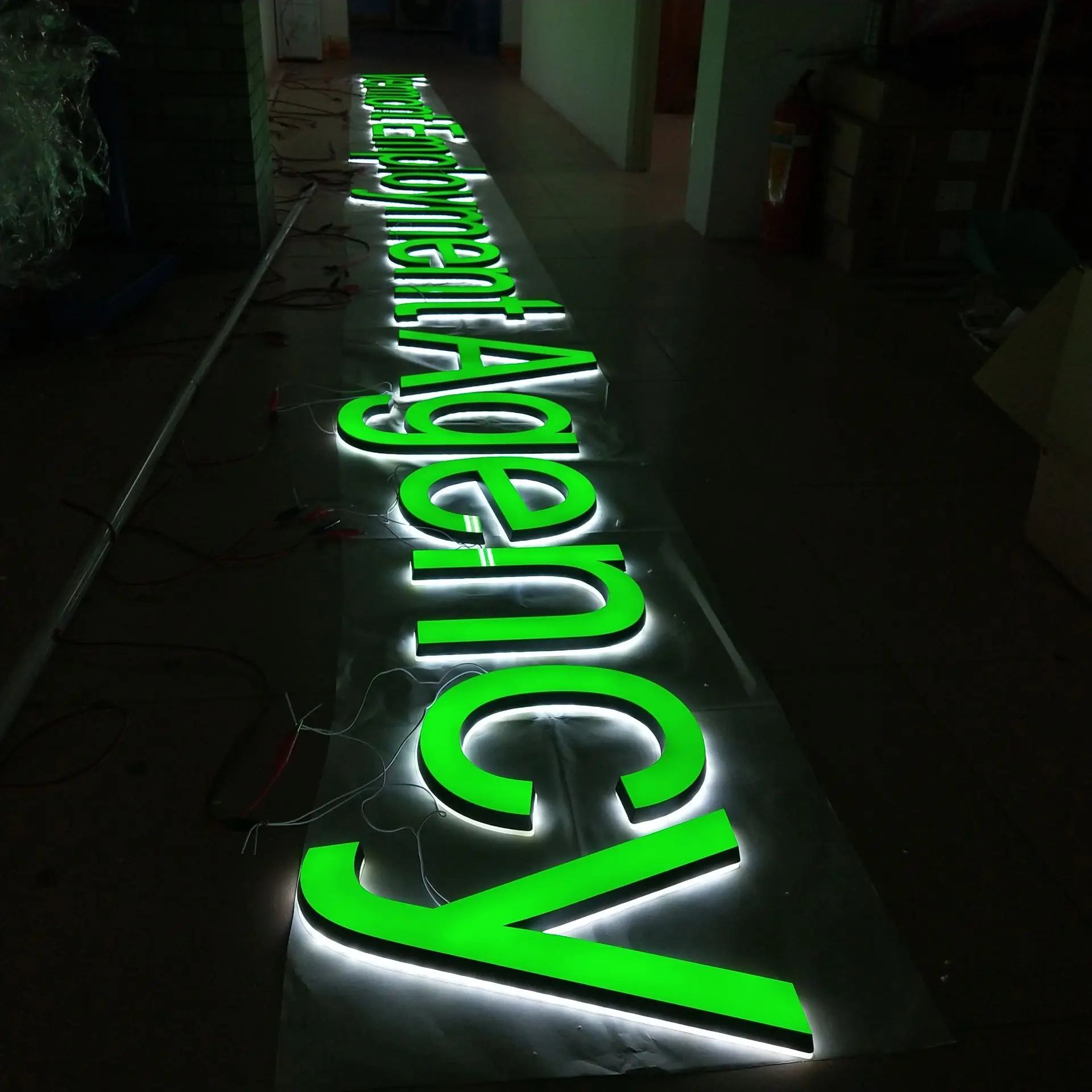 3D illuminated front lit letters signs most cost-effective way to highlight your brand