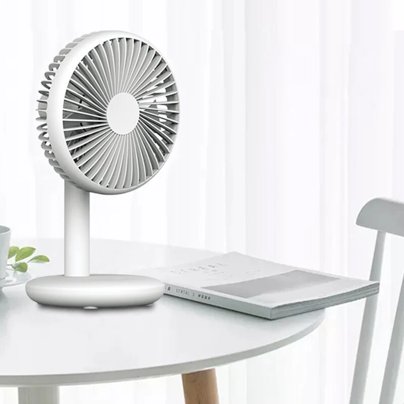 THANKSHARE Desktop Fan 2000mAh Battery Capacity USB Charging Desk Super Mute Laptop Cooler Desktop Fan 4 Speed Cooling Gadgets