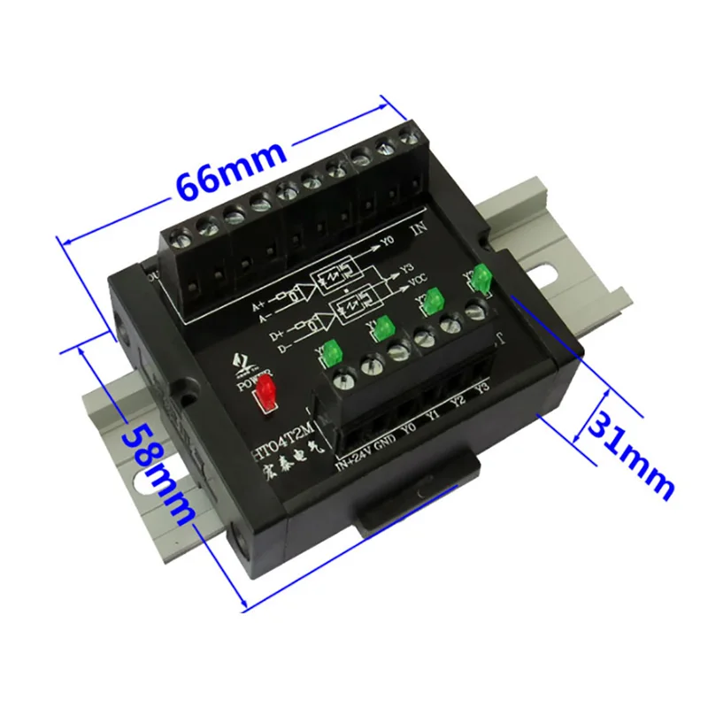 Imagem -03 - Diferencial de ou Canais ao Conversor Push-pull do Sinal Pnp Npn de Htl Ttl para o Codificador Aos Contadores 2mhz 5v 24v do Plc