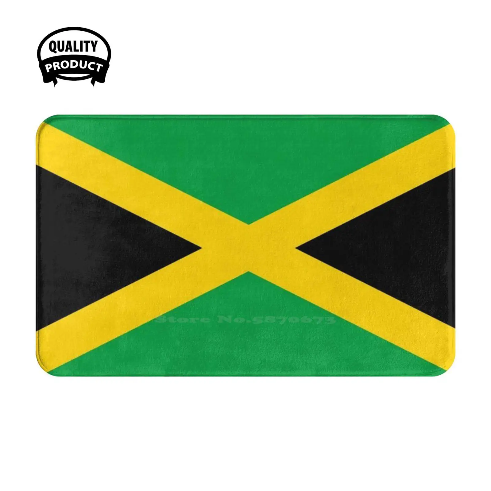 Flag Of Jamaica Soft Cushion Home Carpet Door Mat Car Rug Flag Kingston Jamaican North America Country Vexillology