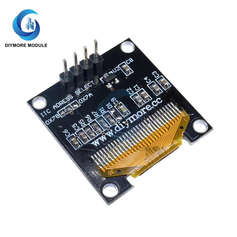0.96 Inch 128*64 Oled Display Module Blauw/Wit/Geel SSD1306 Driver Controller Lcd Scherm Iic I2C interface 4 Pin Voor Arduino