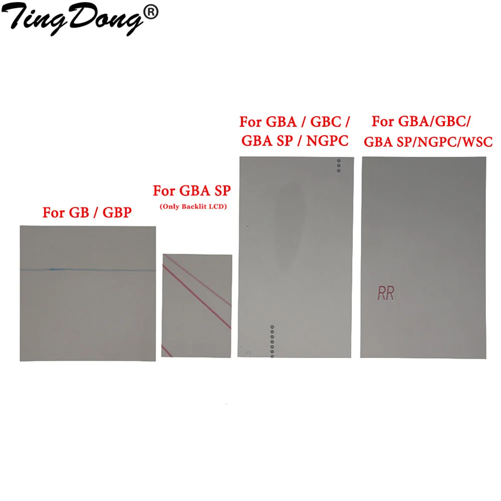 10PCS Polarized Polarizer Filter Film Sheet For Gamboy GB DMG GBP Polarizing For GBA GBC GBASP GBA SP NGP WSC