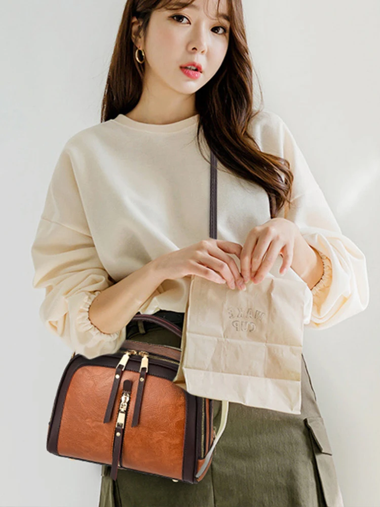 Yogodlns torby Crossbody dla kobiet PU skóra nowa wysokiej jakości moda damska jednokolorowa torba damska designerska torba na ramię — zdjęcie 2