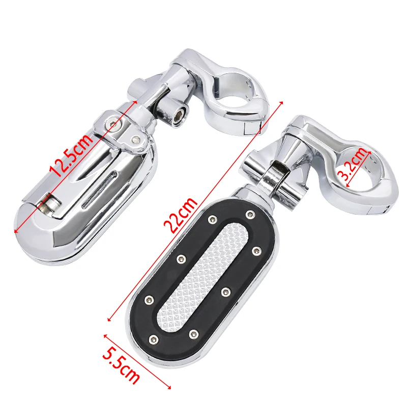 32MM Motorcycle Engine Guard Footrest Highway Footpegs Foot Pegs Mount Kit for Harley Davidson Street Sportster Dyna Softail