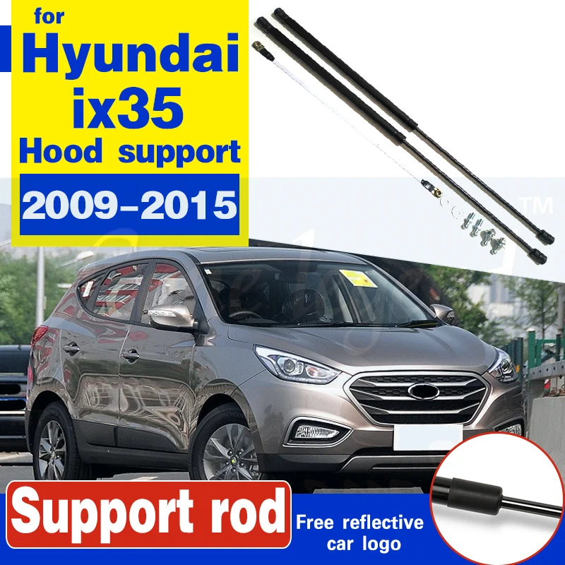 

2Pcs Car Gas Shock Hood Shock Strut Damper Lift Support For Hyundai ix35 2009 - 2015 Supporting Rod Hydraulic Hood strut rod