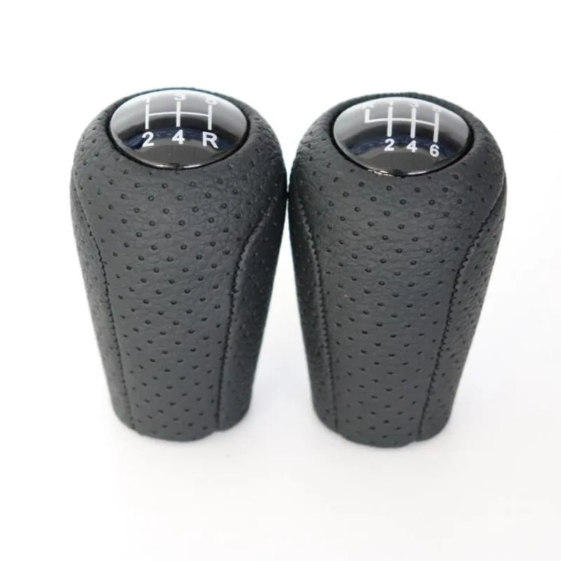 Car Styling Leather Manual Auto Middle Front Gear Stall Paddle Shift Knob Handball Trim 1PCS For Mazda