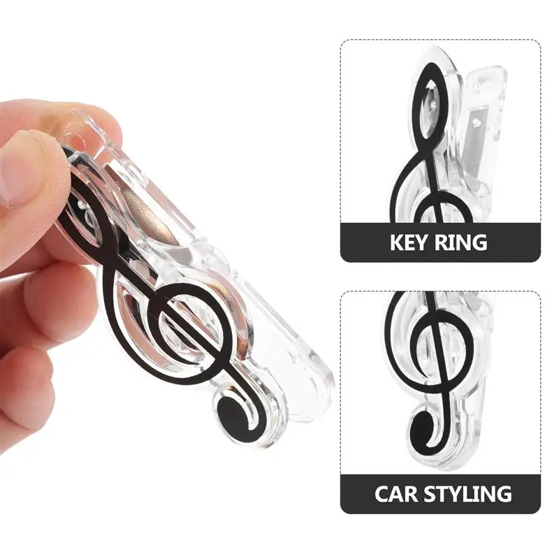 6Pcs Score Clips Muziek Opmerking Clips Muziek Boek Clips Creative Vel Clips