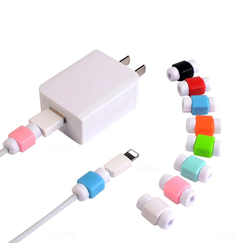 Charger Cable Data Protector Earphone Wire Cord Protection Cover Data Charger line Protective Sleeve For Apple iphone 6 7 8 plu