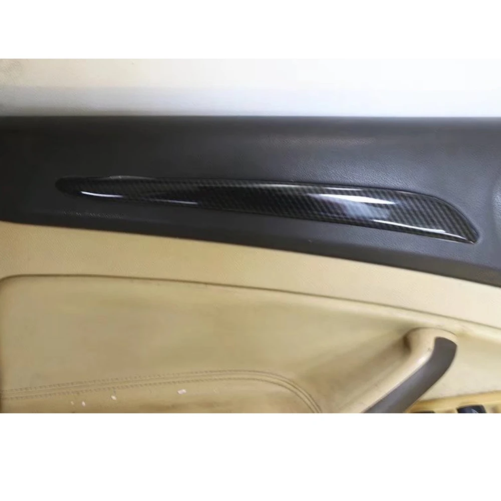 Carbon Fiber ABS Car Styling For Ford Mondeo 2010 Front Door Panel Decoration Strips Trim Auto Moldings