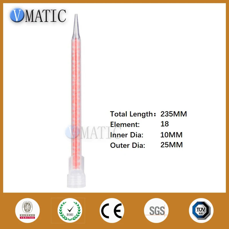 

Free Shipping 100pcs Quality Plasitc Mixing Glue Nozzle Tube Static Mixer For 200ml 400ml 600ml 1:1 & 2:1 Cartridge