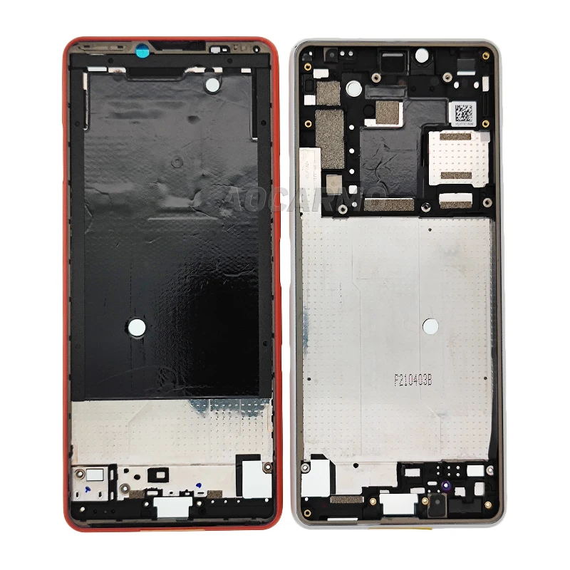 Aocarmo For Sony Xperia 10 III Mark3 X10III Middle Frame Chassis Bezel Plate Bracket Panel Replacement Part